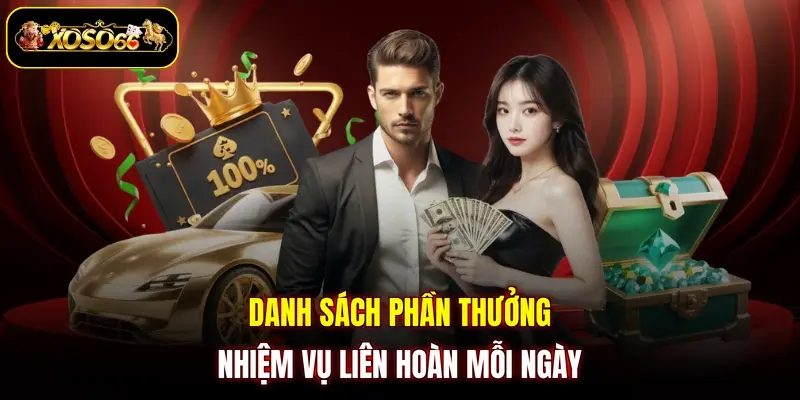 Danh sách phần thưởng nhiệm vụ liên hoàn mỗi ngày 